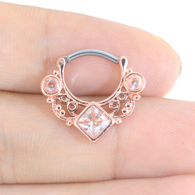 1 ks zirkónové krúžky do nosa z chirurgickej ocele 10 mm dámske šperky 2021 okrúhle zirkónové krúžky do nosa piercing do chrupavky náušnice telové šperky