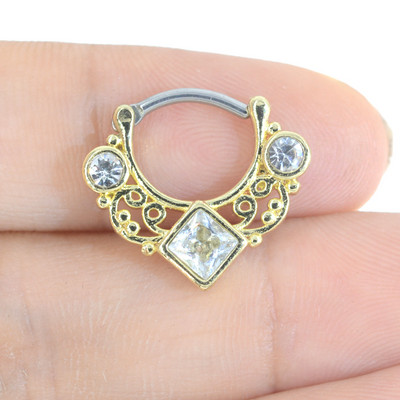 1 ks zirkónové krúžky do nosa z chirurgickej ocele 10 mm dámske šperky 2021 okrúhle zirkónové krúžky do nosa piercing do chrupavky náušnice telové šperky