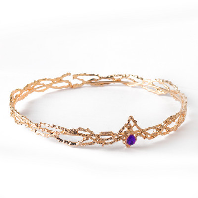 Movie King Round Elves Crown Tiara Women Waterdrop Циркон лента за глава Булчински аксесоари за коса Корона Сватбени шапки Подаръци