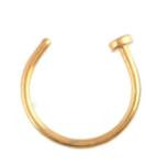 1 kus tvaru C, 100% titánový falošný septum 0,8*8 mm, falošný piercing do nosa striebornej farby, ženský strieborný...