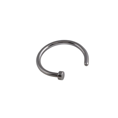 1 kus tvaru C, 100% titánový falošný septum 0,8*8 mm, falošný piercing do nosa striebornej farby, ženský strieborný...