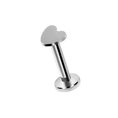 2 buc 1.2x6/8mm inimă din oțel Labret Stud buze inel colorat fir intern cartilaj ureche piercing tragus helix bijuterii sexy 16g