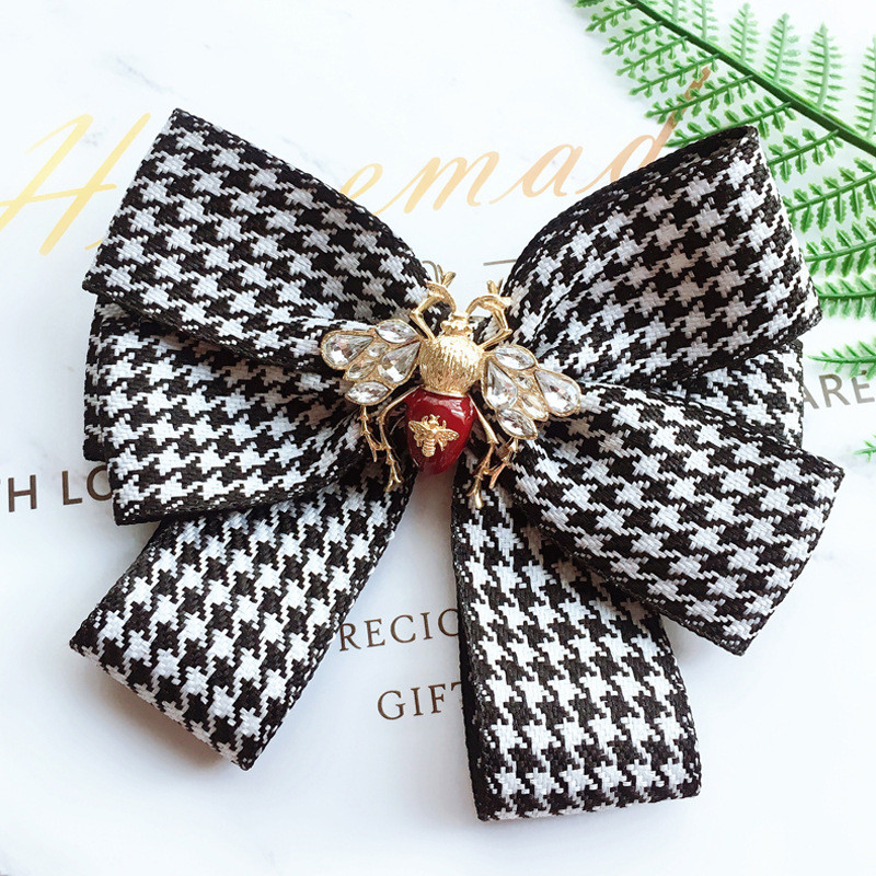 i-Remiel Fashion stil nou școală fată panglică broșă papion țesătură albină student uniformă îmbrăcăminte stewardesă bancă cravată accesorii