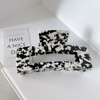 Păr Pătrat Mare Agrafă Crabi Gheare De Păr Geometrice De Acetat Accesorii De Păr De Granul Leopard Pentru Femei