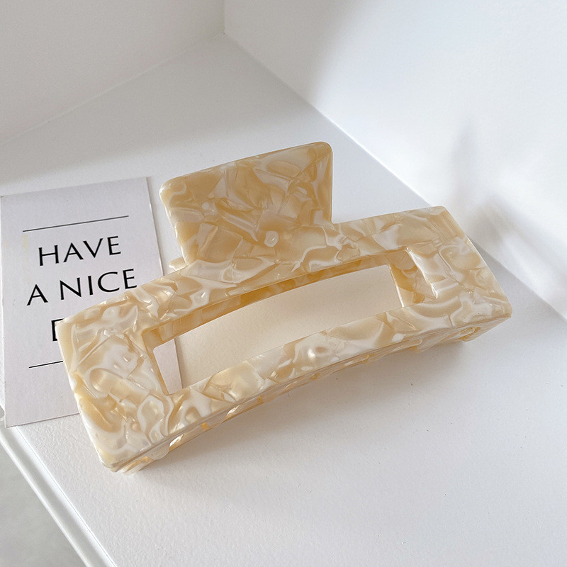 Păr Pătrat Mare Agrafă Crabi Gheare De Păr Geometrice De Acetat Accesorii De Păr De Granul Leopard Pentru Femei