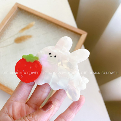 2023 New Trend Colorate Morcov Agrafe de păr pentru femei Minunat Acetat Iepure Păr de Animal Gheare Cochiră Fete Agrafe