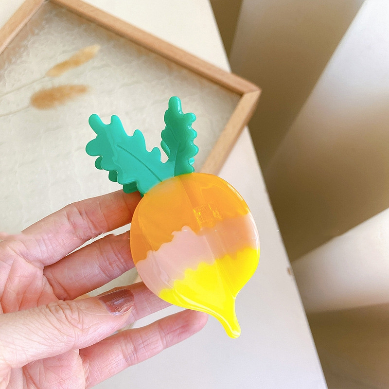 2023 New Trend Colorate Morcov Agrafe de păr pentru femei Minunat Acetat Iepure Păr de Animal Gheare Cochiră Fete Agrafe