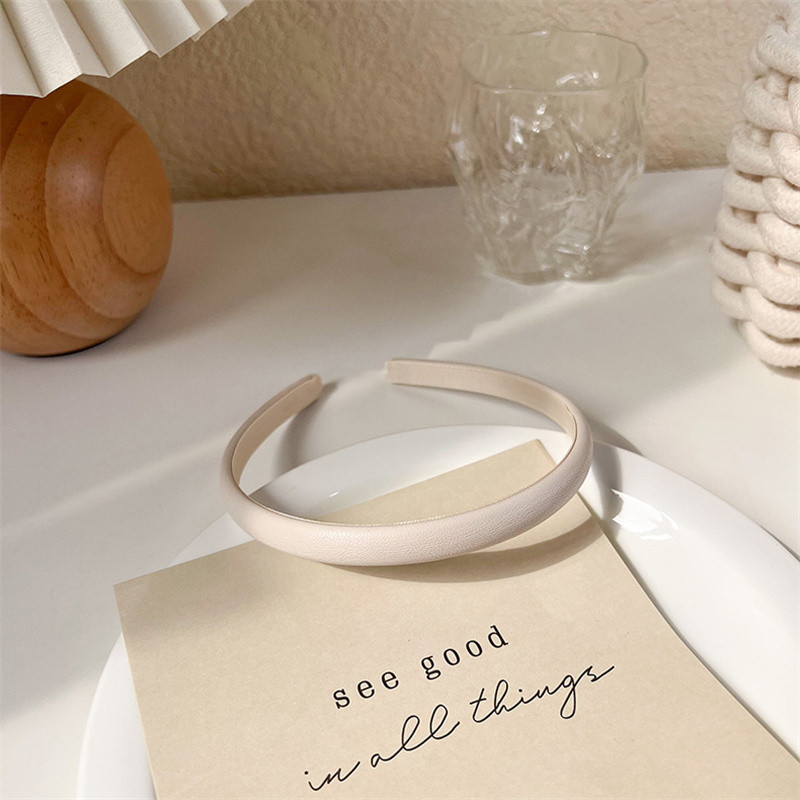 Modne krem bijele serije traka za glavu za žene Karirane trake za kosu za djevojčice Spužvasta pokrivala za glavu Obruč za kosu Ženski ukrasi za kosu Dodaci za kosu