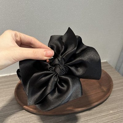 Új francia retro temperamentum szatén masni hajkörmös női elegáns divatos hajtűs hajkiegészítők nőknek