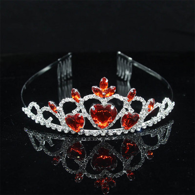 Nunta Mireasa Printesa Cristal Austriac Tiara Coroana Voal Accesoriu De Par Pentru Fete Copii Tiara Coroana Bijuterii Păr