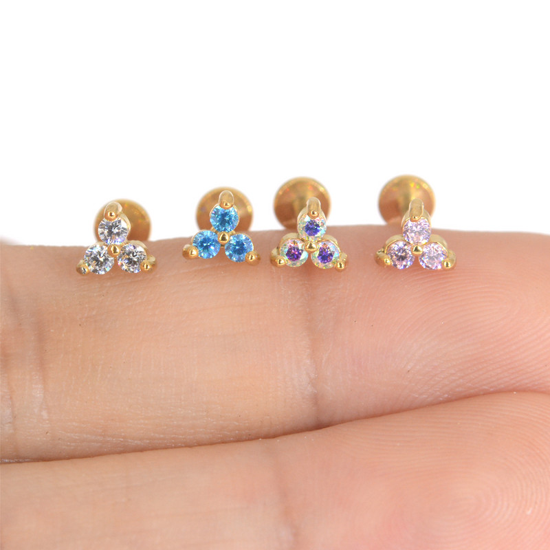 Oțel chirurgical Labret Stud Buză Medusa Inel Ureche Cartilaj Helix Tragus Lobe Concha Piercing Cercei Hipoalergenic Bijuterii pentru corp