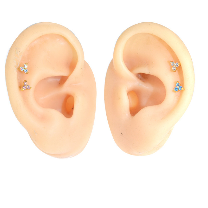 Oțel chirurgical Labret Stud Buză Medusa Inel Ureche Cartilaj Helix Tragus Lobe Concha Piercing Cercei Hipoalergenic Bijuterii pentru corp