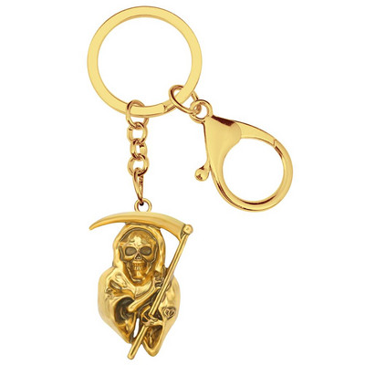 Bonsny din aliaj de Halloween, placat cu aur antic, brelocuri Grim Reaper, drăguț, breloc, bijuterii, pentru femei, copii, adolescenți, cadou amuzant, decorare