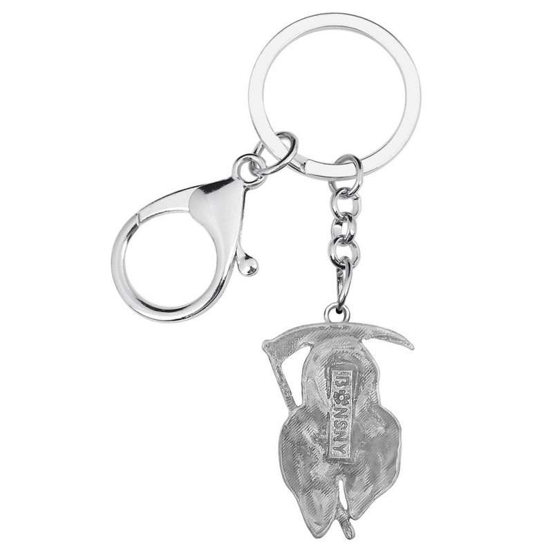 Bonsny din aliaj de Halloween, placat cu aur antic, brelocuri Grim Reaper, drăguț, breloc, bijuterii, pentru femei, copii, adolescenți, cadou amuzant, decorare