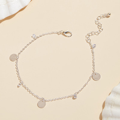 Sieviešu potītes zelta rotaslieta Rhinestone pušķis Anklet modes rotaslietas tobilleras mujer zapatos tobilleras