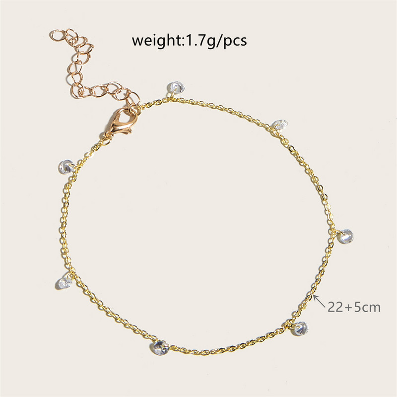 Tobillera de dama Bralet de glezna de aur Brat de glezna cu strass ciucuri Bijuterii de moda tobilleras mujer zapatos tobilleras