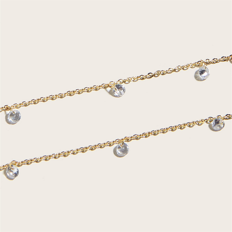 Tobillera de dama Bralet de glezna de aur Brat de glezna cu strass ciucuri Bijuterii de moda tobilleras mujer zapatos tobilleras