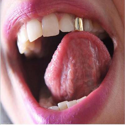 1Piece Rock Hip Hop Хелоуин бижута Single Tooth Caps Teeth Top Party Funny Tooth Accessories Small Size Portable Hot
