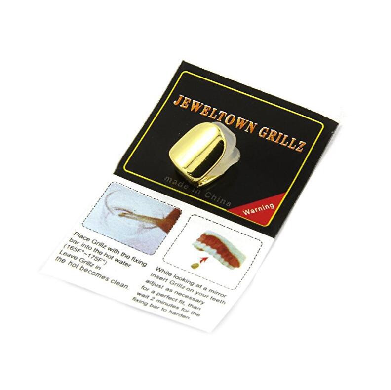 1 bucată Rock Hip Hop Bijuterii de Halloween Capace cu un singur dinte Dinți Partea de sus Accesorii pentru dinti amuzant Dimensiune mică Portabil Hot