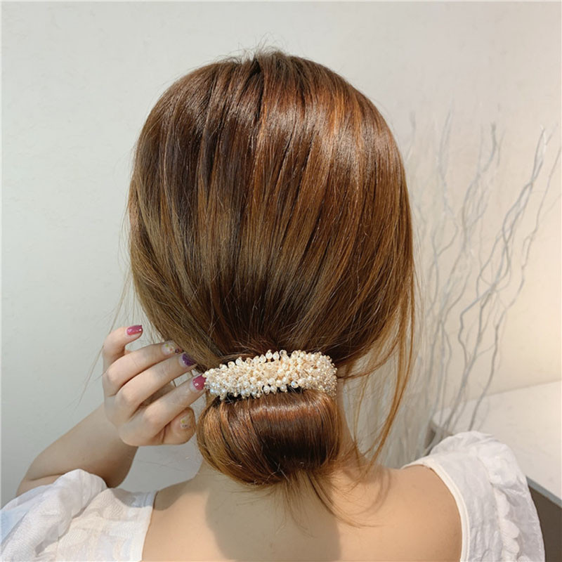 Καρφίτσα μαλλιών Lady Pearl Crystal Πτυσσόμενο σχοινί για γαμήλια δεξίωση Αξεσουάρ μαλλιών Σταθερά μαλλιά Γυναικεία κοσμήματα καρφίτσα μαλλιών