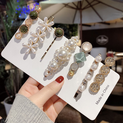 5 bucăți/set agrafă de păr pentru femei la modă set de cleme de păr Snap clemă de păr moale clemă de păr pentru coafură clemă de păr bijuterii