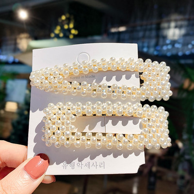 5 bucăți/set agrafă de păr pentru femei la modă set de cleme de păr Snap clemă de păr moale clemă de păr pentru coafură clemă de păr bijuterii