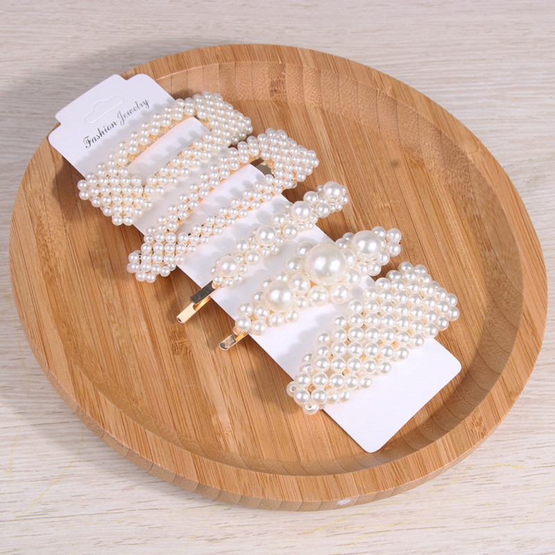 5 bucăți/set agrafă de păr pentru femei la modă set de cleme de păr Snap clemă de păr moale clemă de păr pentru coafură clemă de păr bijuterii