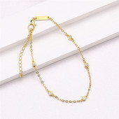 Huitan minimaliste femei gleznă gleznă modă o bucată picior brățară cu lanț Purtare zilnică sandale desculțe bijuterii pentru picioare, livrare picătură