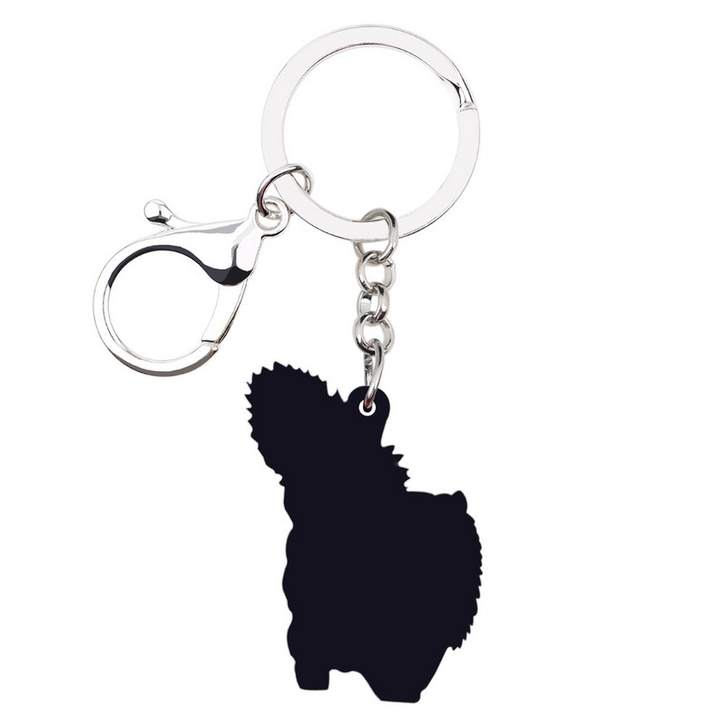 Bonsny Acrilic Fatty Fluffy Cat Kitten Breloc Breloc Inele Bijuterii Pentru Femei Fete Adolescent Geanta de mana Brelocuri pentru masina Accesorii pentru animale de companie