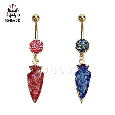 KUBOOZ 2Vnt Seksualūs bambos auskarų vėrimo žiedai nerūdijančio plieno papuošalai kūnui Nombril Umbigo Stud mados dovanos moterims