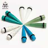 Kubooz piercing piatra urechi conice bijuterii pentru corp cercei expander pereche calibre de vânzare