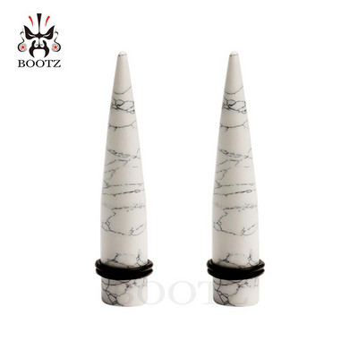 Kubooz piercing piatra urechi conice bijuterii pentru corp cercei expander pereche calibre de vânzare