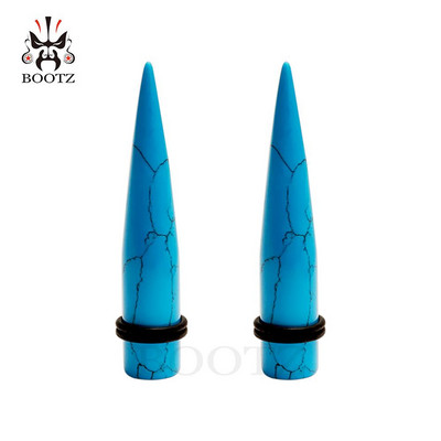 Kubooz piercing piatra urechi conice bijuterii pentru corp cercei expander pereche calibre de vânzare