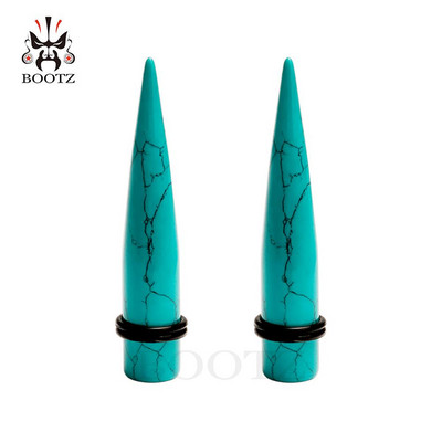 Kubooz piercing piatra urechi conice bijuterii pentru corp cercei expander pereche calibre de vânzare