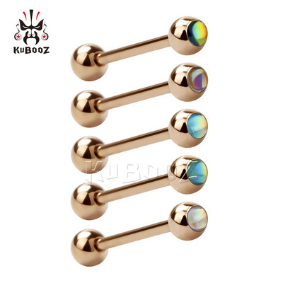 KUBOOZ Szexi Nyelvgyűrű Piercing Golyó Rozsdamentes Acél bevonatú Labret Stud Piercing Testékszerek Női Férfi Divat Ajándék 5 DB/tétel