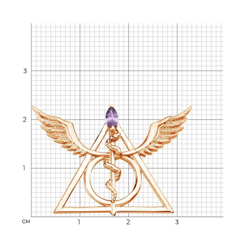 Hanreshe Ace de broșă caduceu medical de lux Aripi de băț de șarpe Aripi medicale geometrice cu revere pentru rucsac insignă bijuterii pentru medic asistentă