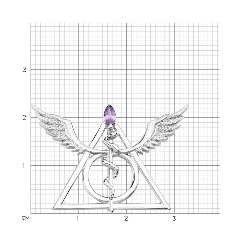 Hanreshe Ace de broșă caduceu medical de lux Aripi de băț de șarpe Aripi medicale geometrice cu revere pentru rucsac insignă bijuterii pentru medic asistentă