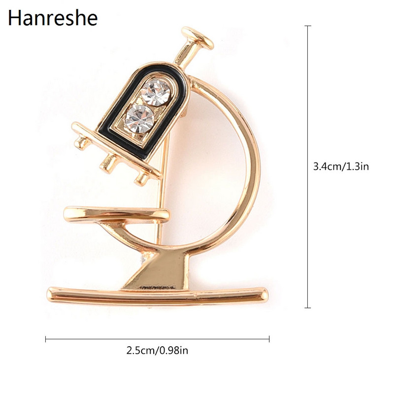 Nou Microscop Echipament Medical Broșă Pin Doctor Asistentă Spital rever Rucsac Zircon Insigna Ace Bijuterii Accesorii Cadou