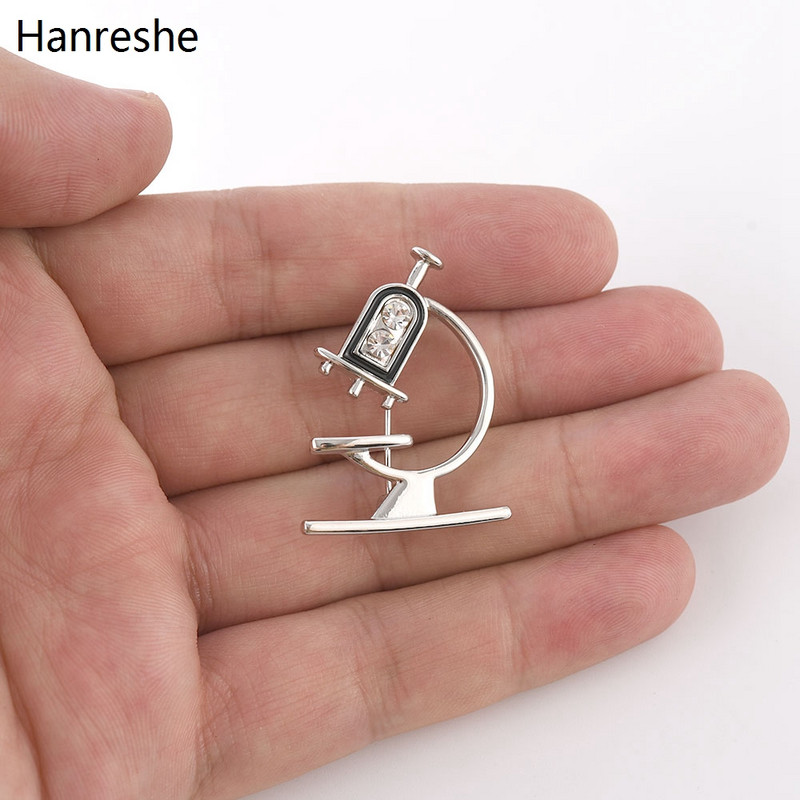 Nou Microscop Echipament Medical Broșă Pin Doctor Asistentă Spital rever Rucsac Zircon Insigna Ace Bijuterii Accesorii Cadou