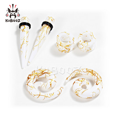 Kubooz piercing expander bijuterii pentru corp set de conici și dopuri acrilici pentru urechi