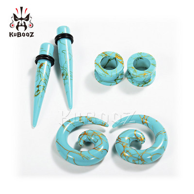 Kubooz piercing expander bijuterii pentru corp set de conici și dopuri acrilici pentru urechi