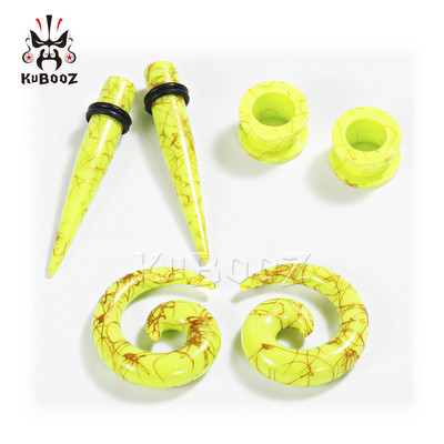 Kubooz piercing expander bijuterii pentru corp set de conici și dopuri acrilici pentru urechi