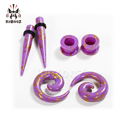 Kubooz piercing expander bijuterii pentru corp set de conici și dopuri acrilici pentru urechi