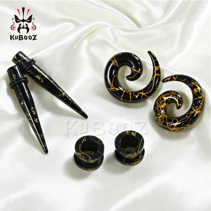 Kubooz piercing expander bijuterii pentru corp set de conici și dopuri acrilici pentru urechi