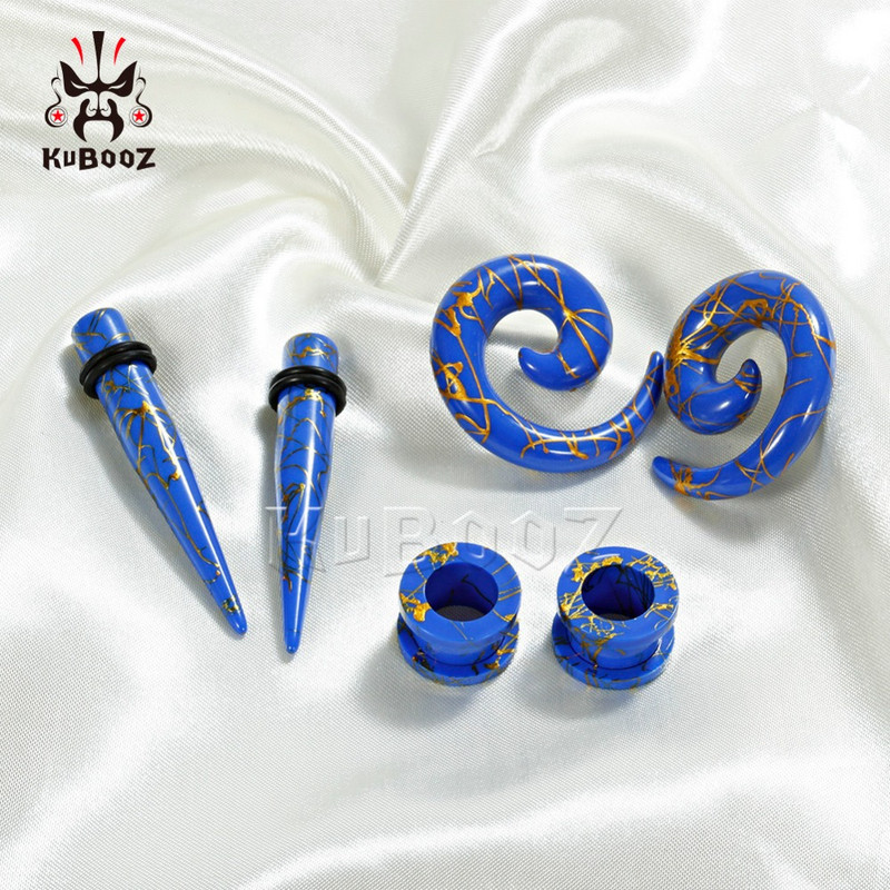 Kubooz piercing expander bijuterii pentru corp set de conici și dopuri acrilici pentru urechi