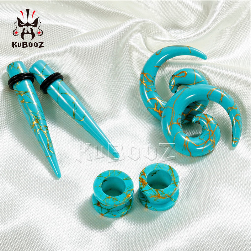Kubooz piercing expander bijuterii pentru corp set de conici și dopuri acrilici pentru urechi