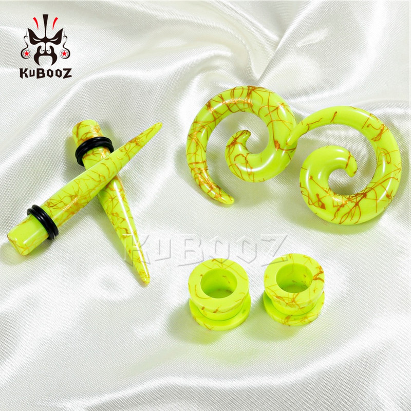 Kubooz piercing expander bijuterii pentru corp set de conici și dopuri acrilici pentru urechi