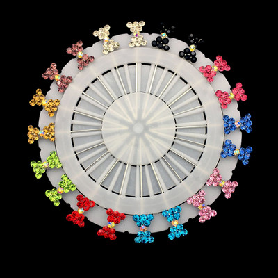 20 de bucăți ace pentru femei hijab fluture floare cristal bijuterii musulmane pentru eșarfă agrafe broșă comerț cu ridicata