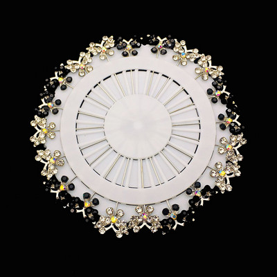 20 de bucăți ace pentru femei hijab fluture floare cristal bijuterii musulmane pentru eșarfă agrafe broșă comerț cu ridicata