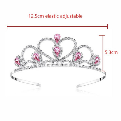 2022 Moda Printesa Coroana Mireasa Cristal Coafura Accesorii pentru Par Fete Strass Coefca Mireasa Petrecere Nunta Acces la Par